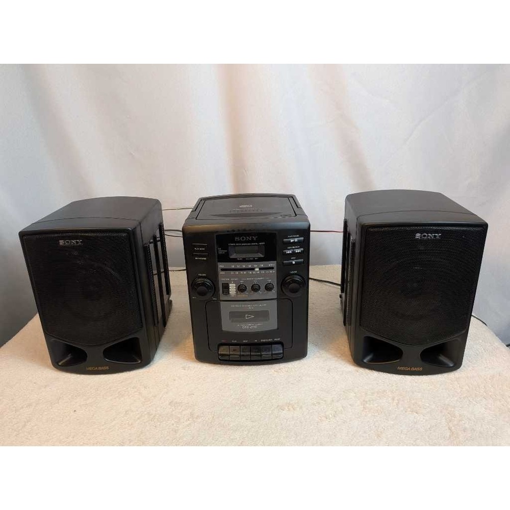 Sony CFD-Z110 Boombox CD Cassette Recorder Mega Bass Radio Stereo Boombox